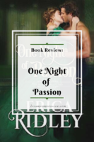 ARC Review: One Night of Passion by Erica Ridley