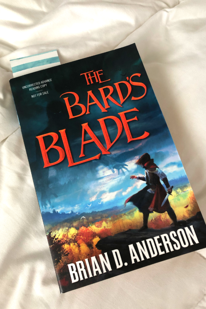The Bard's Blade Brian D. Anderson on bright white background